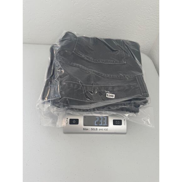 Aritzia Denim Forum Jeans Womens 30 Black Joni High Rise 26L Loose Distressed - Picture 16 of 16